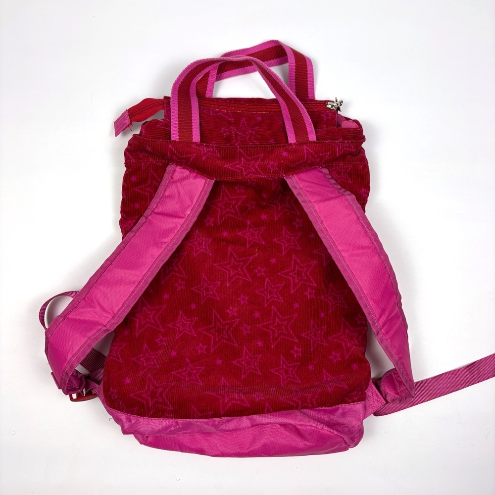 American Girl Corduroy Backpack Doll Carrier Berry/Pink Embroidered‎ Top Carry - Picture 2 of 16